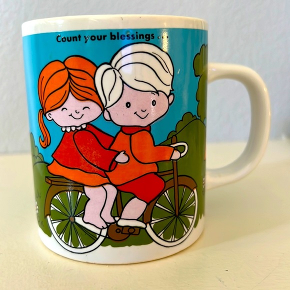 Vintage Halt Howard 1973 Mug Count your blessings - Picture 1 of 3